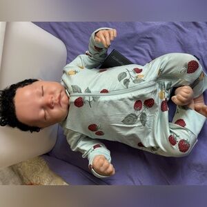 Baby reborn Onesie with Berry Print